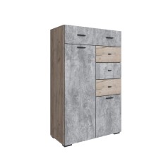 Дублин Комод дуб крафт серый/цемент Дублин Комод дуб крафт серый/цемент