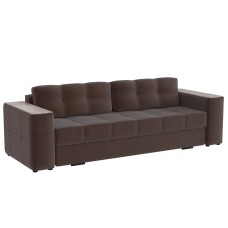 Диван раскладной Нави, коричневый/мдф сандал белый Диван раскладной Нави, коричневый/мдф сандал белый