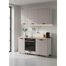 МК Аленушка 1,6м в.6 Лаванда Кашемир,скоба черный,сонома