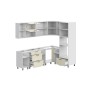 КГ Угловой Вектор 240*100 Магнолия (без столешницы) в.28