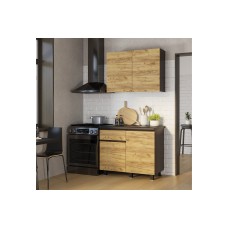 Готовая кухня Лофт 1.0 м, Венге, Черны янтарь Готовая кухня Лофт 1.0 м, Венге, Черны янтарь