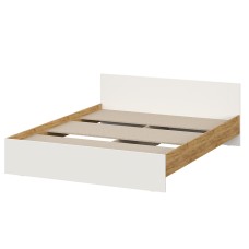 Кровать с проложками 160х200 Денвер, Дуб золотой, Белый шагрень