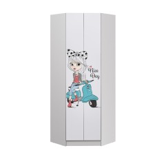 Шкаф угловой FASHION 1, Белый