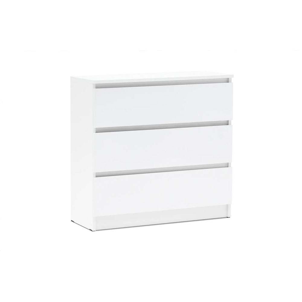 Комод Челси 800 (3 ящиа), Белый глянец холодный, Белый Комод Челси 800 (3 ящиа), Белый глянец холодный, Белый