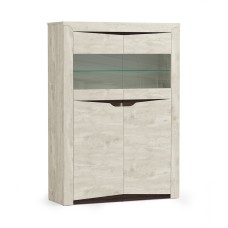 Шкаф комбинированный Лючия 33.15, Бетон пайн белый, Венге