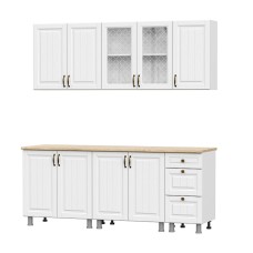 Готовая кухня Прованс (без столешницы), Белый