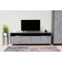 Тумба ТВ Оливия (малая), Графит, Мрамор Глянец