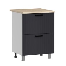 МК Аленушка Н2Я 600 Лотос Сталь,скоба антрацит (со столешницей)