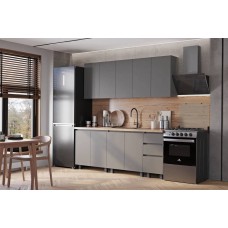 Готовая кухня Честер 2,0м, Графит