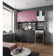 Кухня Осло, 1,5м Карбон Сакура/Карбон Вулкан Кухня Осло, 1,5м Карбон Сакура/Карбон Вулкан