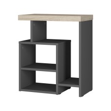 Стол журнальный "Роза" СЖ-01 графит/дуб кера