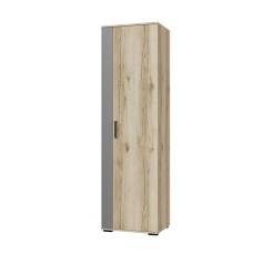 Шкаф платяной Оскар-18, Дуб Делано, Графит серый