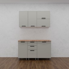 МК Аленушка 1,4м с ящ. Магнолия Керамика,скоба черный,сонома