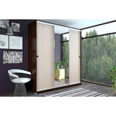 Шкаф-купе Альянс 1,5 м, Дуб беленый, венге Шкаф-купе Альянс 1,5 м, Дуб беленый, венге