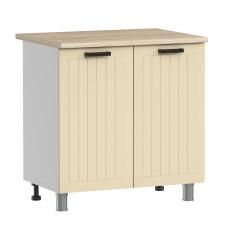 МК Аленушка Н 800 Орхидея Крем, скоба черная (без столешницы)