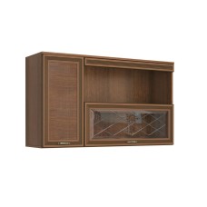 Полка навесная Ливорно ЛН-4, орех