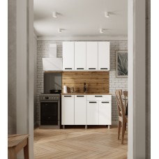 Кухня Осло, 1,2м Карбон Фарфор