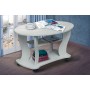 Стол журнальный Сатурн-М05, Бетон пайн белый