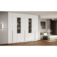 Мадрид Гардеробная система 3,9м,антр. Белый