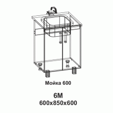 6М Мойка 600 Кантри 6М Мойка 600 Кантри