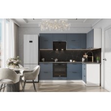 КГ Угловой Вектор 140*180 Синий (со столешницей, сонома, 26) в.44