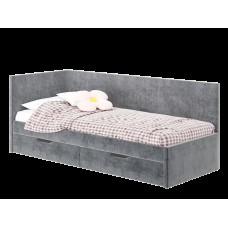 Кровать односпальная "Лео" КР-49 Белый/Грифельный/ЛДСП настил Кровать односпальная "Лео" КР-49 Белый/Грифельный/ЛДСП настил