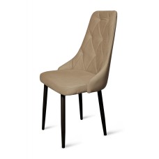 Стул "Граф" черный матовый Томми 03 капучино Стул "Граф" черный матовый Томми 03 капучино