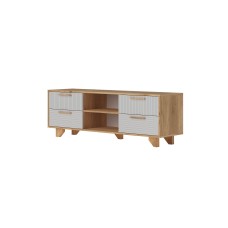 ТВ тумба Ньёрд 1500.4 Дуб вотан/Белый