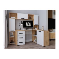 Кабинет Квартет-13, дуб крафт/белый. Комплект 4