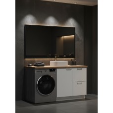 ВГ 1550 Белый (эмаль)/Белый гладкий Арника РМ (со столешницей) в.1 ВГ 1550 Белый (эмаль)/Белый гладкий Арника РМ (со столешницей) в.1