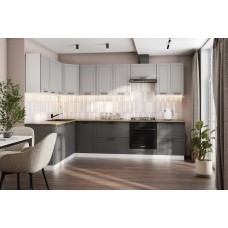 КГ Угловой Вектор 120*300 Нео;Графит (без столешницы) в.66