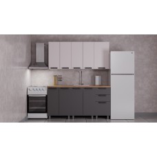 ГК Аленушка 1,6м  Лаванда Кашемир/Сталь,черный (без столешницы)