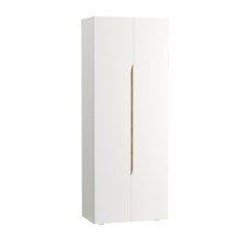 Шкаф двухстворчатый Муссон 13.198, Белый шагрень, Дуб эндгрейн