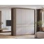 Шкаф 4-х створчатый "Багира" ШК-13 Дуб смоки/Кашемир