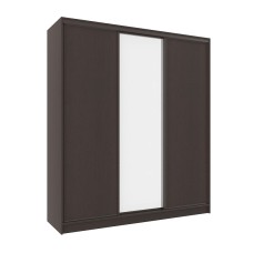 Шкаф-купе трехдверный с зеркалом 2000 Домашний Венге