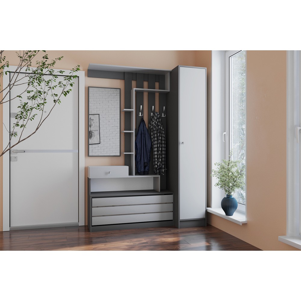 Центральная секция Ямайка ЯПЦС-1, Графит серый, Камень серый Центральная секция Ямайка ЯПЦС-1, Графит серый, Камень серый