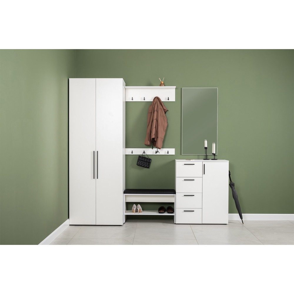 Вешалка Эйр 16.551.02, Белый шагрень Вешалка Эйр 16.551.02, Белый шагрень