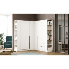 Мадрид Гардеробная система угловая 105/90/105м,Белый Мадрид Гардеробная система угловая 105/90/105м,Белый