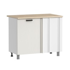 МК Аленушка НПУ 1000 Лотос Молочный,скоба антрацит (со столешницей)