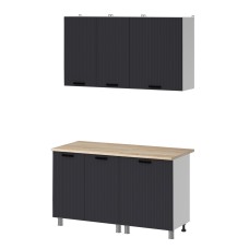 МК Аленушка 1,4м Лотос Сталь,скоба антрацит,сонома