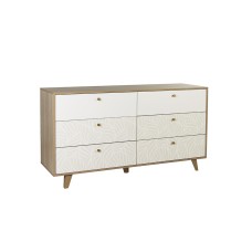 Комод Адажио 56.02-01, Дуб Сонома, Белый
