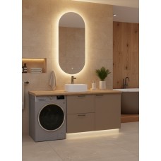 ВГ 1850 Крем/Белый гладкий Арника РМ (со столешницей) в.2