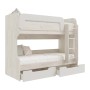 Кровать двухъярусная Юниор-4, Шарли Белый, Дуб Крафт Белый Кровать двухъярусная Юниор-4, Шарли Белый, Дуб Крафт Белый
