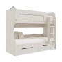 Кровать двухъярусная Юниор-4, Шарли Белый, Дуб Крафт Белый Кровать двухъярусная Юниор-4, Шарли Белый, Дуб Крафт Белый