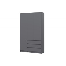 Шкаф трехстворчатый Бали, Графит серый Шкаф трехстворчатый Бали, Графит серый