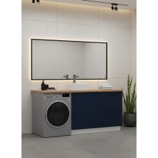 ВГ 1850 Ежевика/Белый гладкий Арника РМ (со столешницей) в.1 ВГ 1850 Ежевика/Белый гладкий Арника РМ (со столешницей) в.1