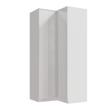 Шкаф угловой прямой Челси, Белый глянец холодный, Белый Шкаф угловой прямой Челси, Белый глянец холодный, Белый