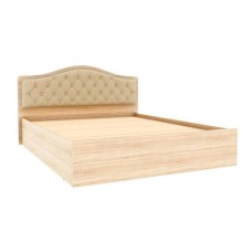 Кровать с настилом ЛДСП Дели 160х200, дуб сонома/карамель