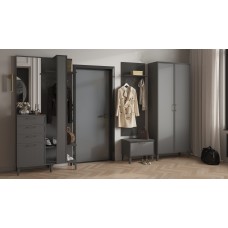 Прихожая Толедо. Графит серый. Комплект 1 Прихожая Толедо. Графит серый. Комплект 1
