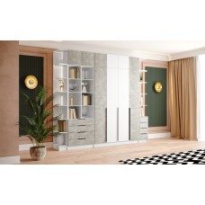 Мадрид Гардеробная система 2,9м,Графит